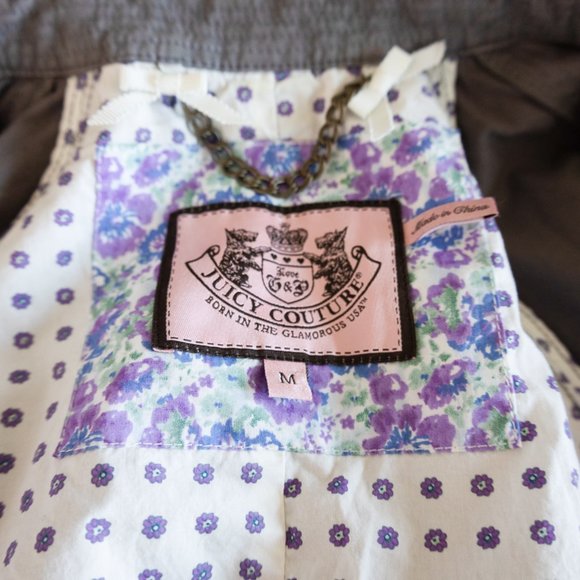 Juicy Couture Gray Military Style Jacket Size Medium Peacoat / Short Coat - Picture 6 of 16